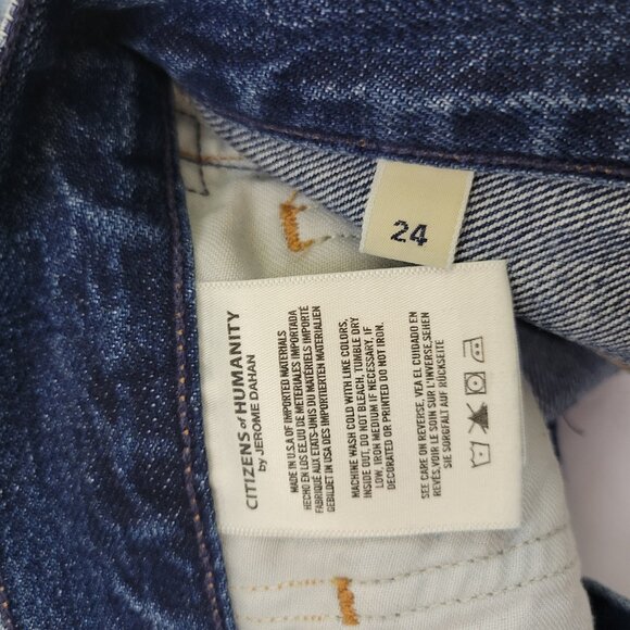 COH Vintage Liya High Rise Classic Fit Distressed Crop Cut off Hem Jean - Picture 9 of 10